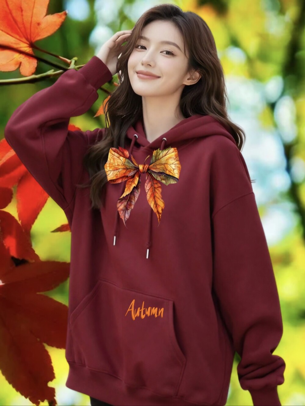 AD Golden Girl — Premium Custom Autumn Bow Hoodie Sweatshirt (Limited Edition -